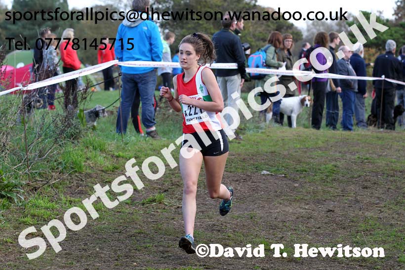 junior womens  National Cross Country Relays. Photo: David T. Hewitson/Sports for All Pics